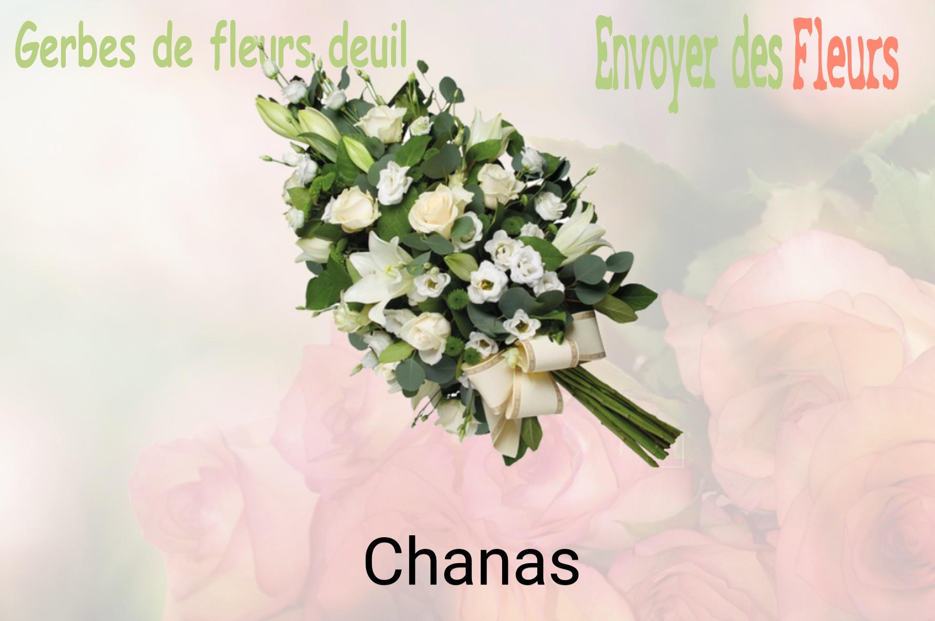 Gerbe de fleurs de deuil livrée à Chanas